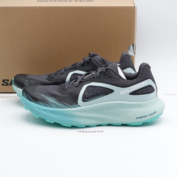 NEW Salomon Glide Max TR Trail Running Shoes 473175 Ebony